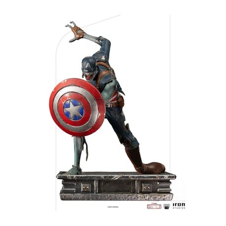 IRON Studios: Marvel What If - Capitan America Zombie Escala de Arte 1/10