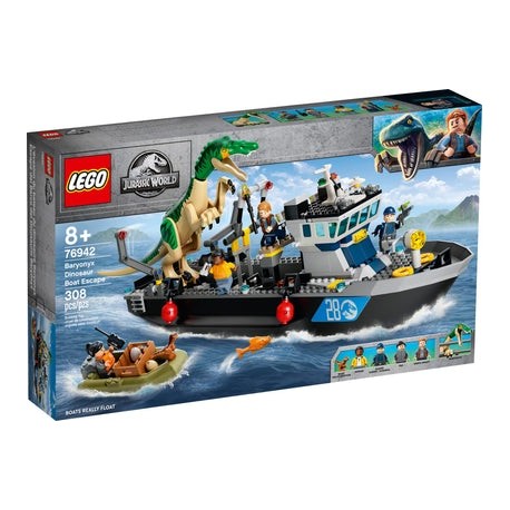 LEGO Jurassic World Fuga del Barco del Dinosaurio Baryonyx 76942