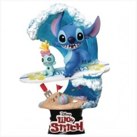 Beast Kingdom Diorama Stage Disney: Lilo y Stitch - Stitch Surfeando